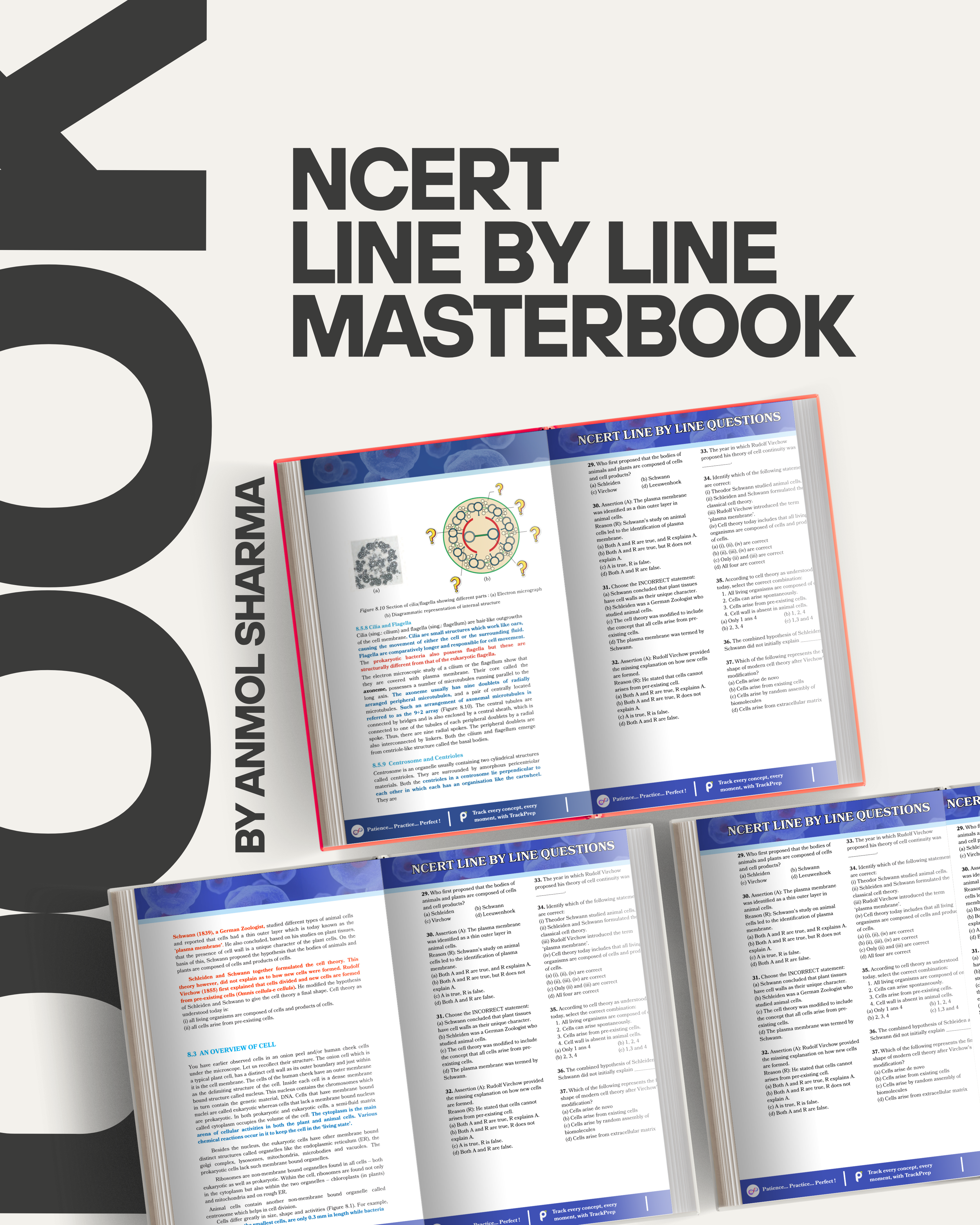Class 11 Biology – NCERT Line-by-Line Masterbook Pack of 5